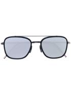 Thom Browne Eyewear Square Aviator Sunglasses - Black