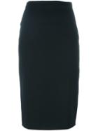 Michael Kors Midi Pencil Skirt, Women's, Size: 0, Black, Polyester/spandex/elastane/rayon/virgin Wool