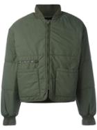 Yeezy Puffer Bomber Jacket, Men's, Size: Large, Green, Polyamide/polyester/nylon