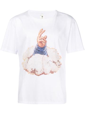 Poan Hand Print T-shirt - White