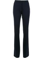 Victoria Victoria Beckham Flared Trousers, Women's, Size: 14, Blue, Wool/spandex/elastane/nylon/cotton