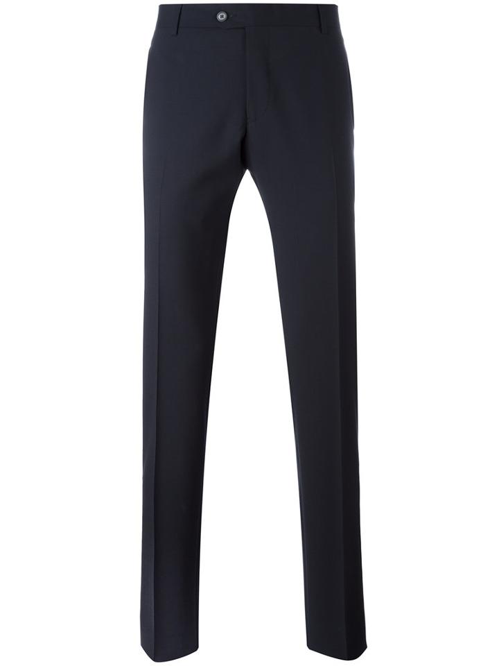 Tonello Tailored Trousers, Men's, Size: 46, Blue, Spandex/elastane/virgin Wool