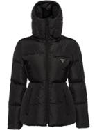 Prada Hooded Puffer Jacket - Black