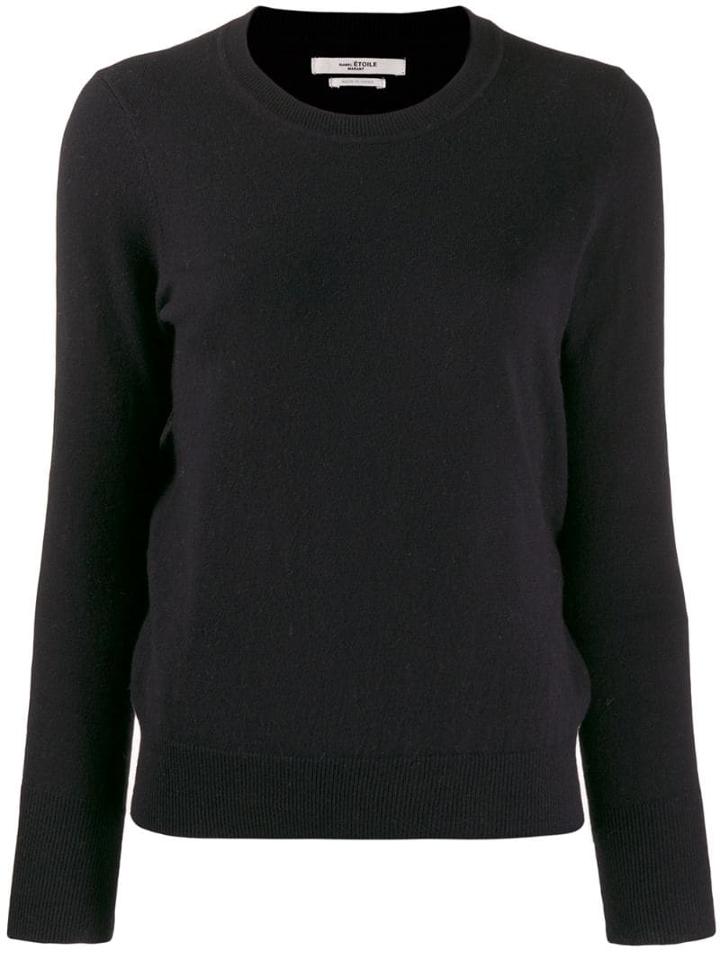 Isabel Marant Étoile Crew Neck Fitted Jumper - Black