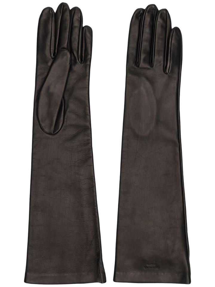Rochas Mid-length Gloves - Brown