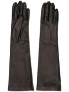 Rochas Mid-length Gloves - Brown