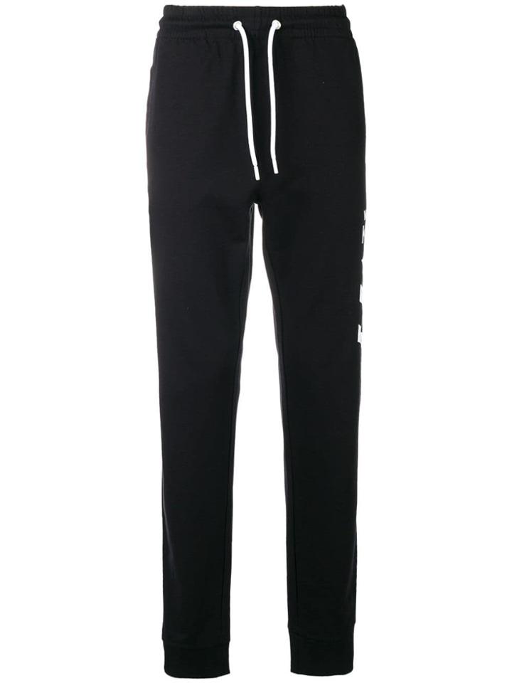 Dirk Bikkembergs Kampioen Print Track Pants - Black
