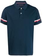Tommy Hilfiger Taped Sleeve Polo Shirt - Blue