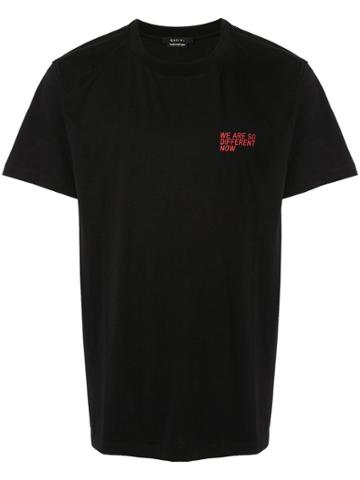 Qasimi Slogan T-shirt - Black
