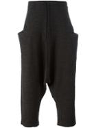 Lost & Found Rooms Drop-crotch Trousers, Men's, Size: Small, Black, Cotton/polyester