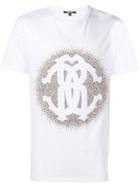 Roberto Cavalli Embellished Logo T-shirt - White