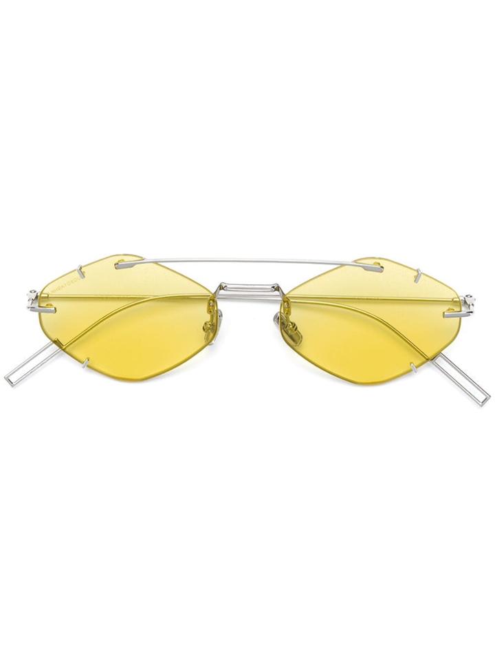 Dior Eyewear Geometric Shaped Sunglasses - Silver