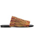 Proenza Schouler Fringe Flat Slides - Multicolour