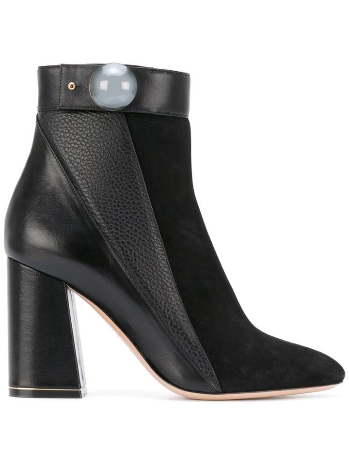Nicholas Kirkwood 90mm Pearlogy Ankle Boots - Black