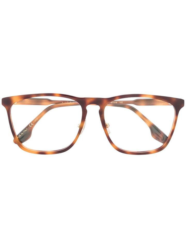 Victoria Beckham Square-frame Glasses - Brown