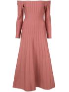 Casasola Off-the-shoulder Pleated Dress - Pink