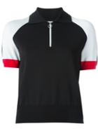 T By Alexander Wang Polo Shirt, Women's, Size: Medium, Black, Rayon