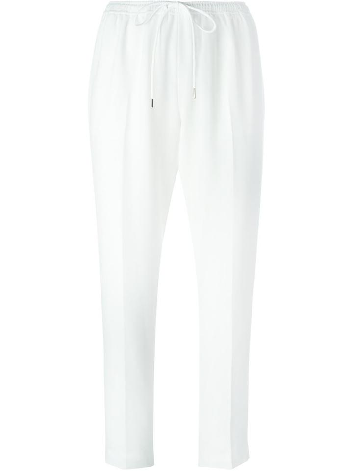 Alexander Wang Cropped Trousers, Women's, Size: 6, White, Triacetate/polyester/spandex/elastane