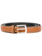 Stitching Detail Belt, Men's, Size: 90, Brown, Calf Leather, Ermanno Scervino