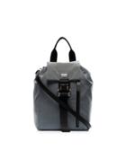 1017 Alyx 9sm Grey Buckle Fastening Small Backpack - Silver