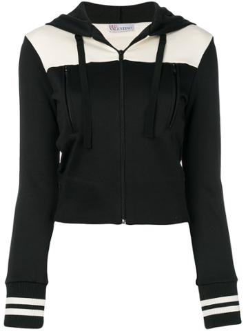 Red Valentino Two-tone Hooded Jacket - Black