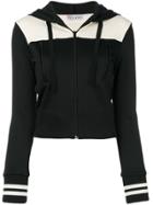 Red Valentino Two-tone Hooded Jacket - Black