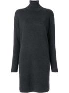 Michael Michael Kors High Neck Sweater Dress - Grey