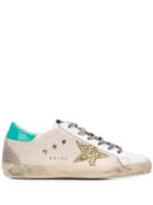 Golden Goose Deluxe Brand Distressed Low Top Sneakers - White