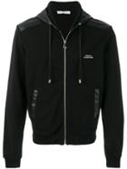 Versace Collection Two Tone Zipped Hoodie - Black