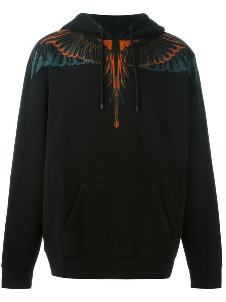 Marcelo Burlon County Of Milan 'cerro Blanco' Hoodie, Men's, Size: Large, Black, Cotton
