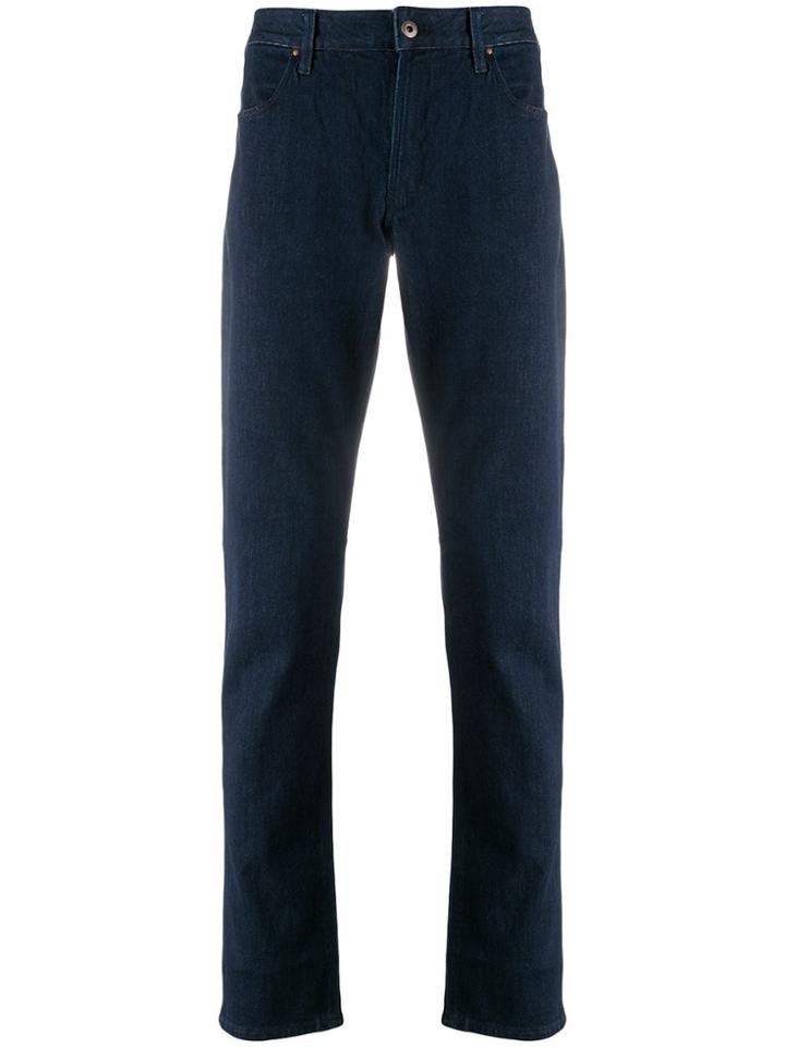Emporio Armani Straight-leg Denim Jeans - Blue