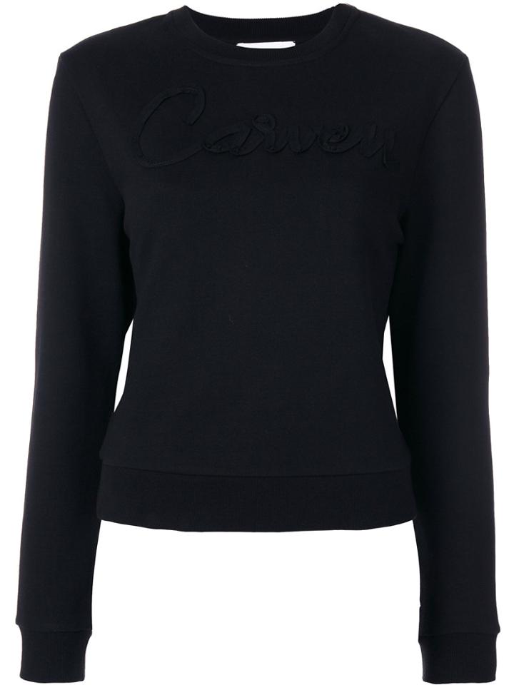 Carven Logo Appliqué Sweatshirt - Black