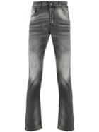John Richmond Distressed Wash Straight-fit Jeans - Grey