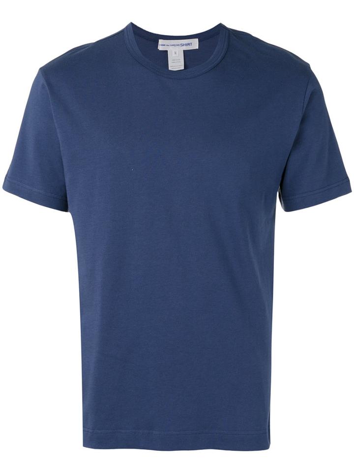 Comme Des Garçons Shirt Back Logo Print T-shirt, Men's, Size: Medium, Blue, Cotton