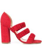 Chloe Gosselin Elasticated Strap Sandals - Red