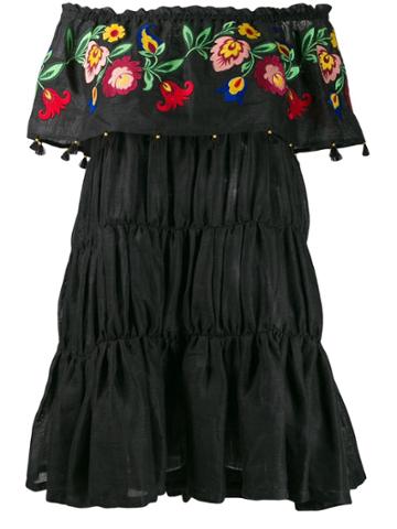 Sleeping Gypsy Off-the-shoulder Dress - Black