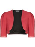 Rockins Studded Bolero Jacket - Red