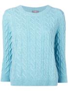 N.peal Cable-knit Cashmere Jumper - Blue