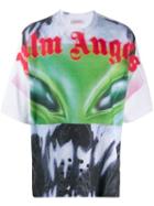 Palm Angels Graphic Printed T-shirt - White