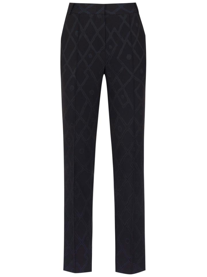 Alcaçuz Casual Straight Trousers - Black