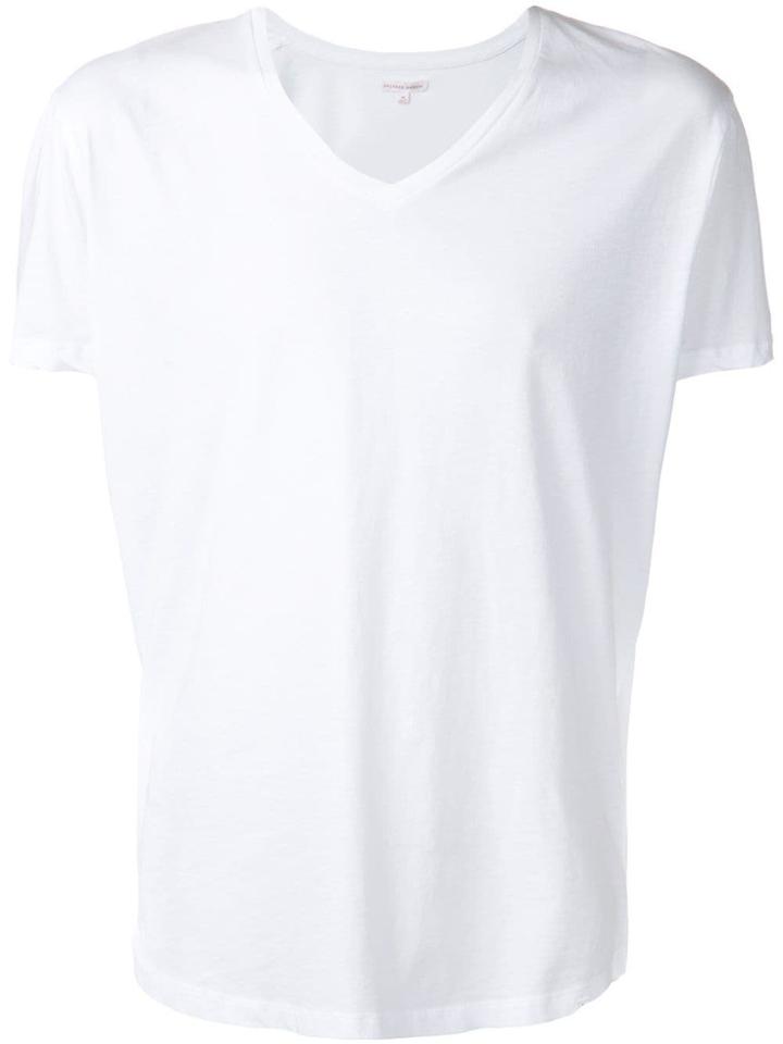 Orlebar Brown 'bobby' V Neck T-shirt - White