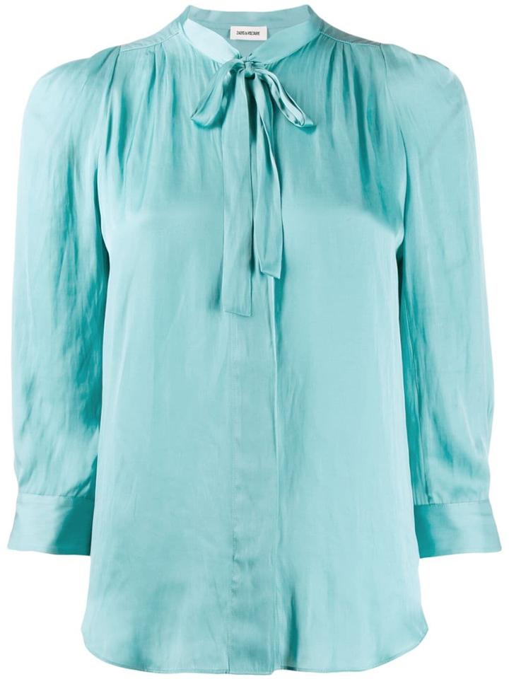 Zadig & Voltaire Cravat Tie Blouse - Blue