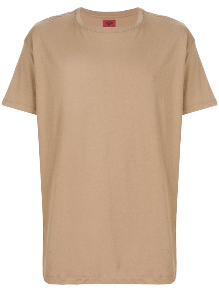 424 Fairfax Relaxed Fit Essential T-shirt - Brown