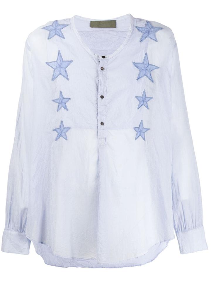 Di Liborio Star Embroidered Shirt - Blue
