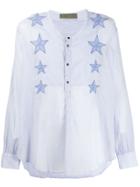 Di Liborio Star Embroidered Shirt - Blue