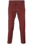 Pt01 Slim-fit Chinos, Men's, Size: 44, Red, Cotton/spandex/elastane