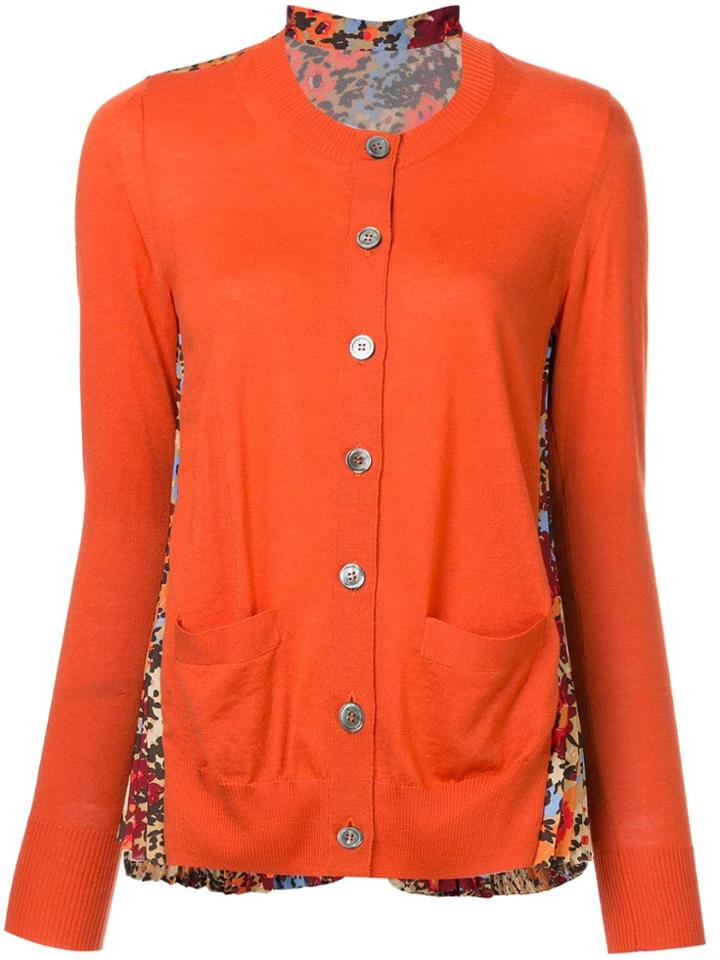 Sacai Button-up Cardigan - Yellow & Orange