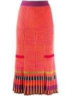 Kenzo Ribbed Skirt - Orange
