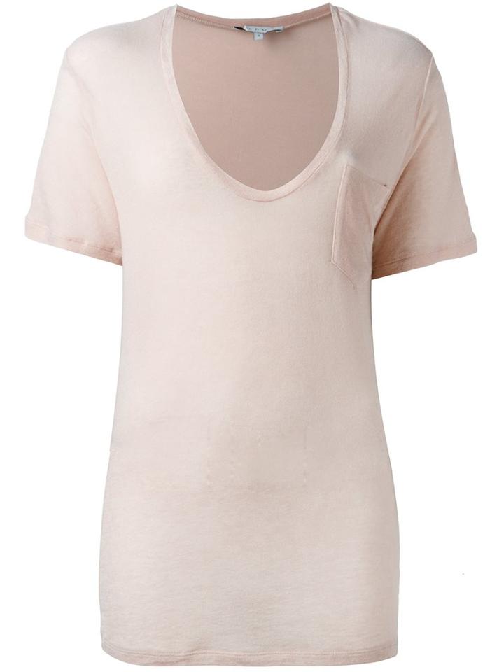 Iro 'emmy' T-shirt, Women's, Size: Large, Nude/neutrals, Lyocell/polyurethane