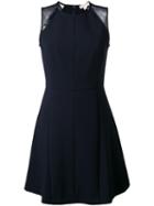 Michael Michael Kors Flared Dress, Women's, Size: 0, Blue, Polyester/spandex/elastane